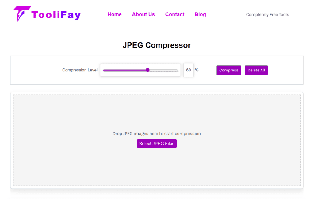 jpeg compressor tool toolifay.com