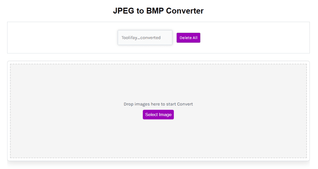 JPG to BMP converter tool toolifay.com