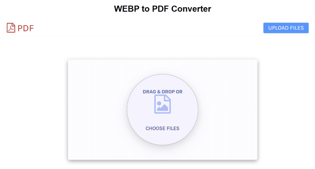 WEBP to PDF converter tool toolifay.com